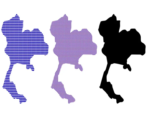 Mapa de Tailandia — Archivo Imágenes Vectoriales