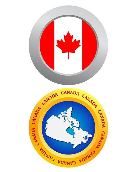 Knop als een symbool van Canada — Stockvector