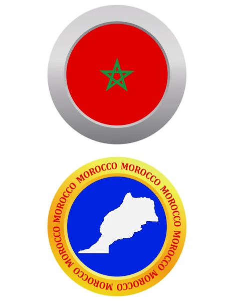 Button as a symbol  MOROCCO — Stock Vector