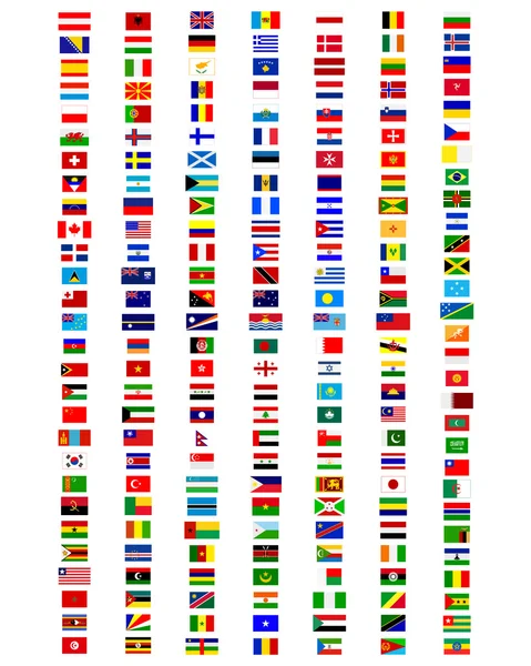 Bandeiras do mundo — Vetor de Stock