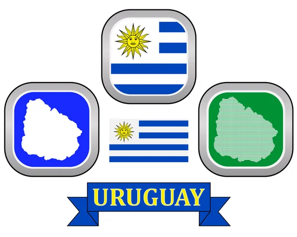 Símbolo do Uruguai — Vetor de Stock