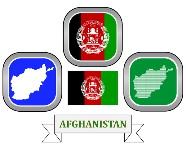 Karta över afghanistan — Stock vektor