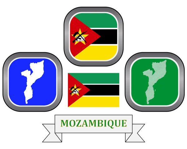 モザンビークのシンボル — ストックベクタ