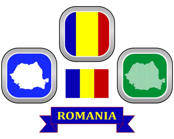 Map of Romania — Stock Vector