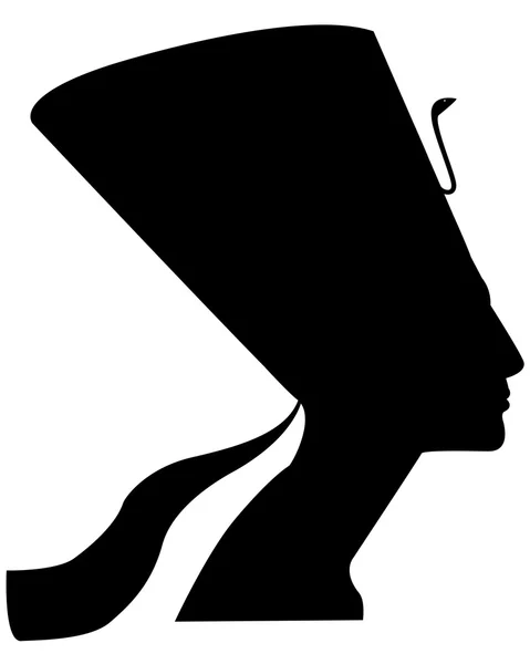 Silhouette de Néfertiti — Image vectorielle