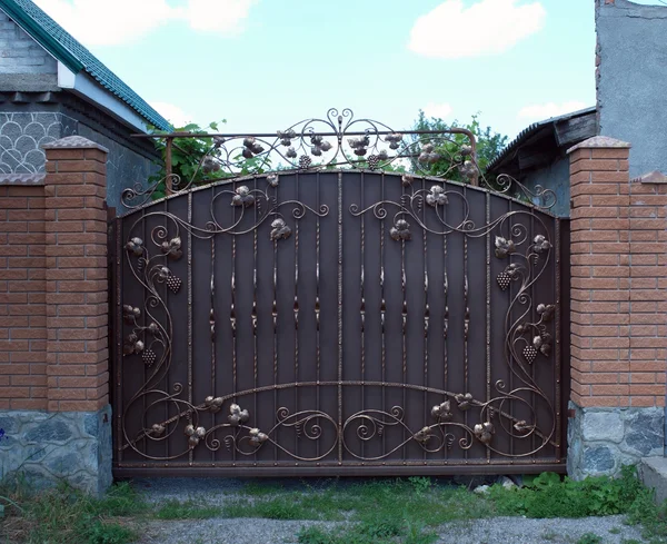 Wrought-iron gates — Stock Photo, Image