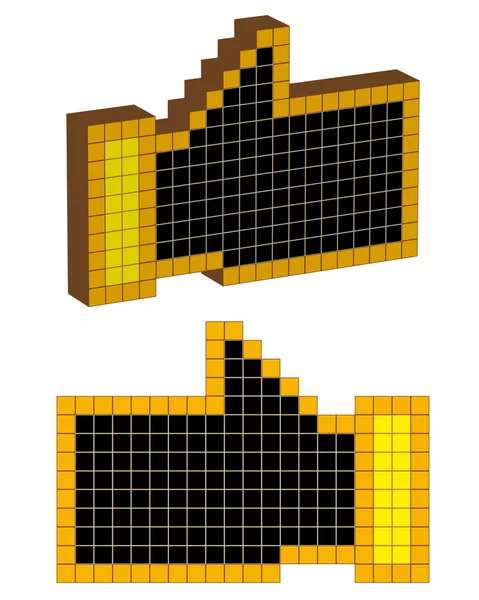 Main d'un pixel — Image vectorielle