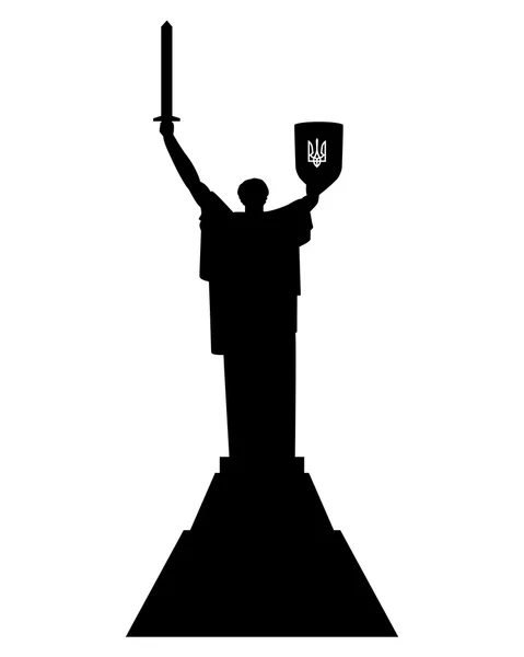 Monumento a la Madre Patria en Kiev — Vector de stock