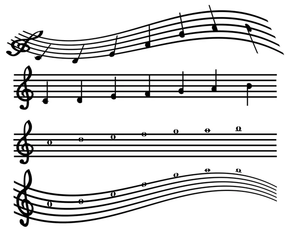 Notas para la música — Archivo Imágenes Vectoriales