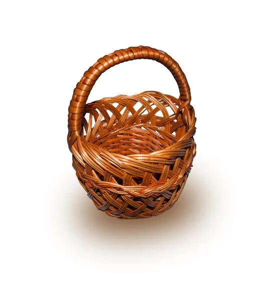 Wicker basket with vines — Stock Photo, Image