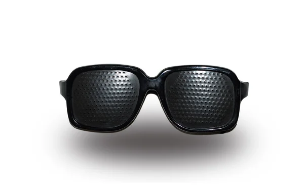 Svarta solglasögon med hål — Stockfoto