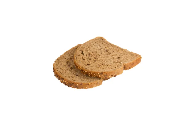 Due pezzi di pane nero — Foto Stock