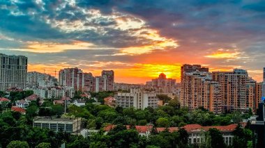 Odessa şehrinde günbatımı