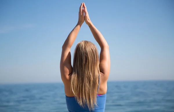 Yoga pose — Stock Photo, Image