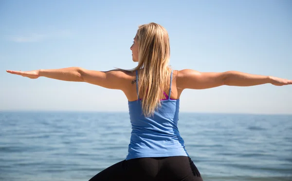 Yogapose — Stockfoto