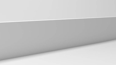 Empty gray wall. Blank. 3d illustration.