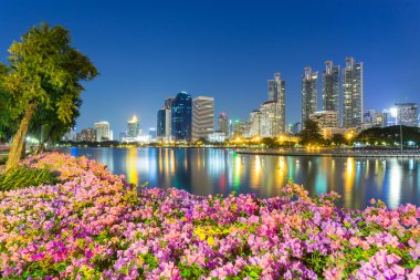 Alacakaranlık Benjakiti Park Bangkok, Tayland