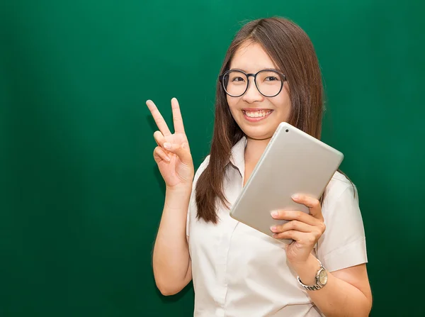Asiatische Student in der Klasse — Stockfoto