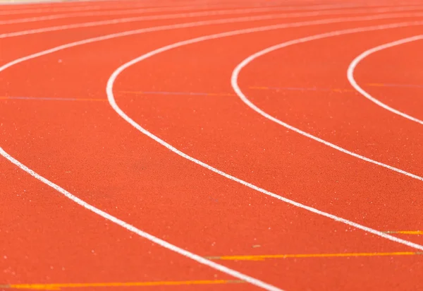 Curve line on running track — Stock Photo, Image
