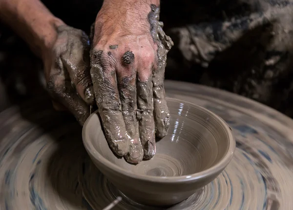 Belle fabrication de poterie en Thaïlande — Photo