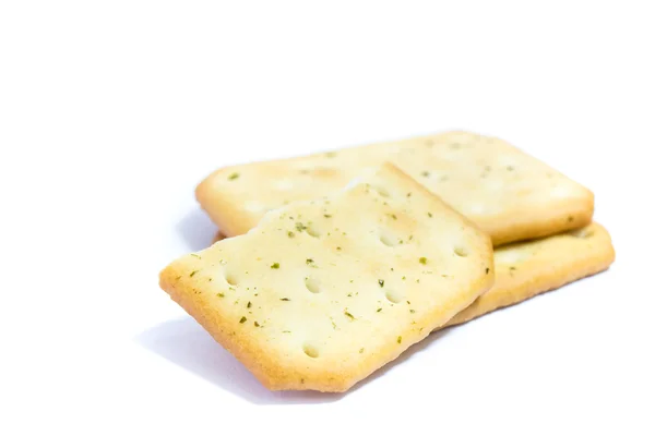 Cracker on white background — Stock Photo, Image