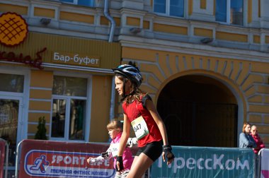 Kiev yarı maraton inlineskating çocuklar