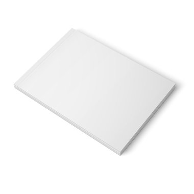 Boş kalın dergisi şablon. Geniş format.