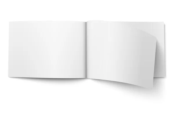 Blank magazine template. Wide format. — Stock Vector