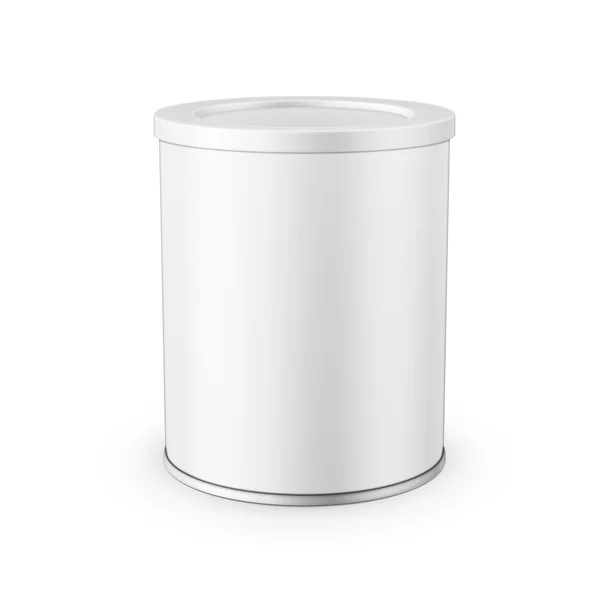 Tin can για γάλα σε σκόνη. — Διανυσματικό Αρχείο