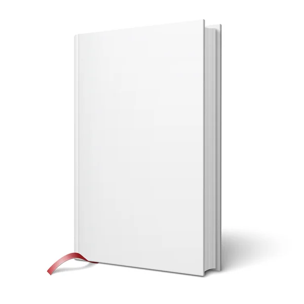 Libro vertical en blanco con plantilla de marcador . — Archivo Imágenes Vectoriales