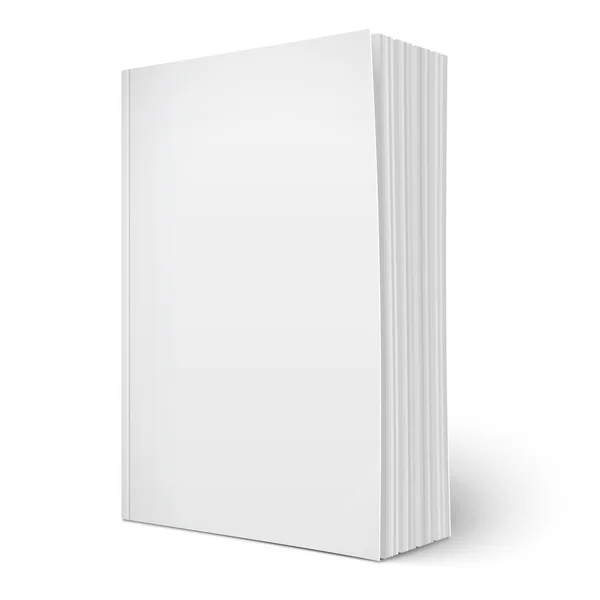 Πρότυπο κενό κάθετη softcover βιβλίο με σελίδες. Εικονογράφηση Αρχείου