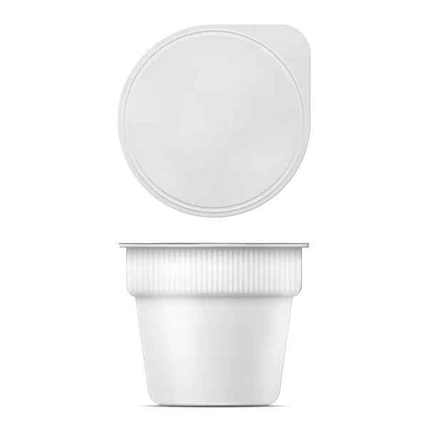 Instant mashed potato container template. — Stock Illustration Instant mashed potato container template. Vector Graphics