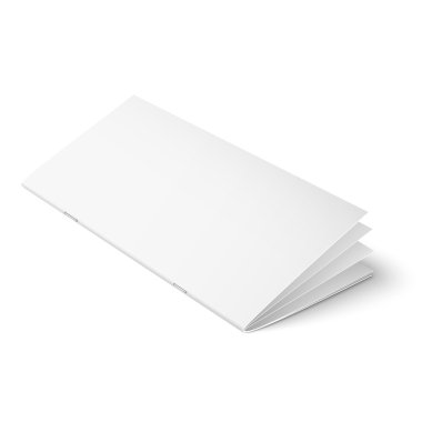 Beyaz arka plan üzerinde çok sayfalı broşür şablonu.
