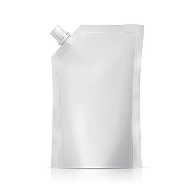 Bolsa lanzada en blanco . — Vector de stock