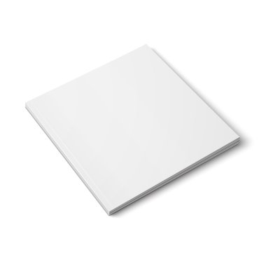 Boş kalın kare dergisi şablon.