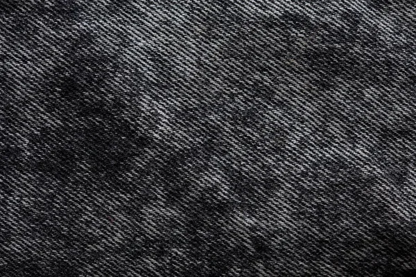 Zwarte steen gewassen denim textuur — Stockfoto