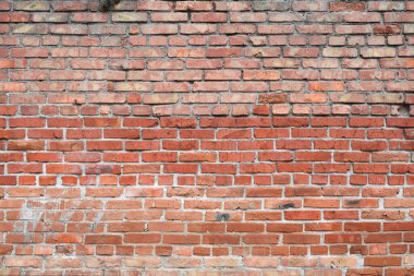 Kahverengi ve kırmızı eski tuğla duvar. Sanayi geçmişi 