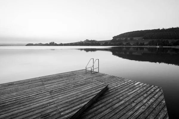 Magnifique Coucher Soleil Matelas Lac Austria — Photo