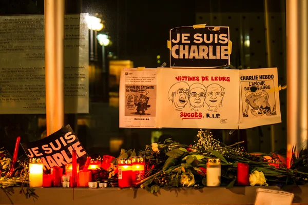 Charlie Hebdo ataque terrorista — Fotografia de Stock