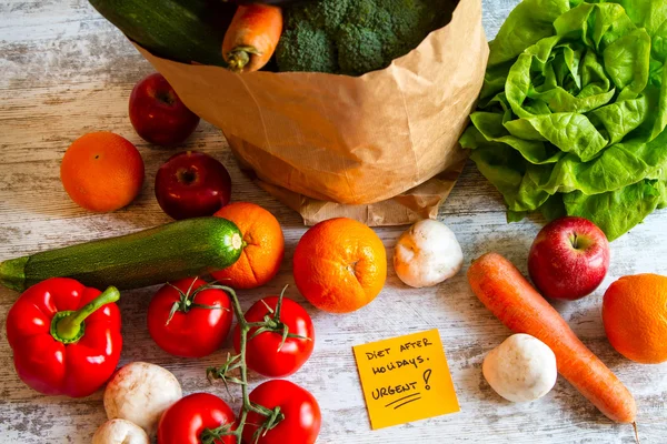 Dieta después de las vacaciones — Foto de Stock