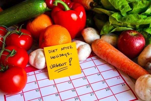 Dieta después de las vacaciones — Foto de Stock