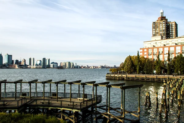 Vista de Brooklyn de Battery Park — Fotografia de Stock