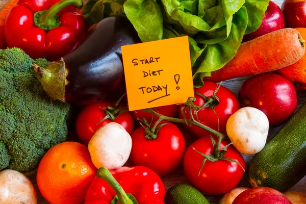 Dziś rozpocząć dietę — Zdjęcie stockowe