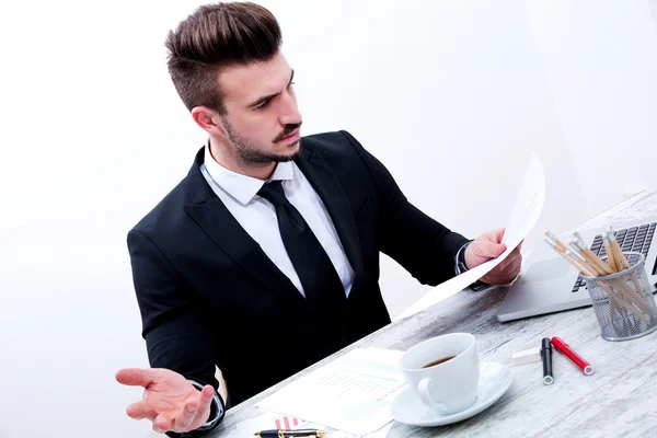 Werken bij het Bureau — Stockfoto