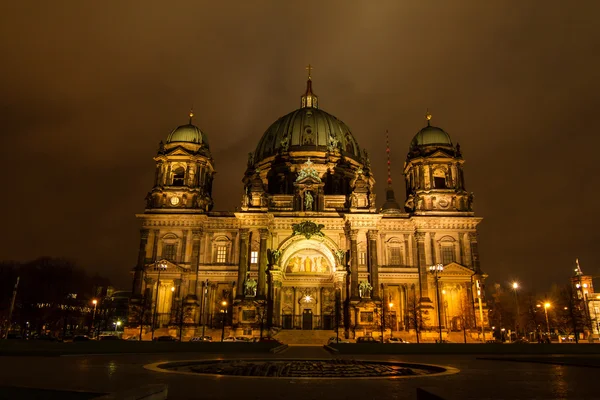 Berliner Dome på natten — Stockfoto