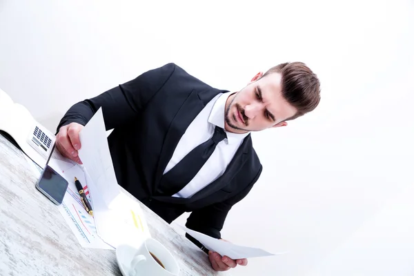 Werken bij het Bureau — Stockfoto