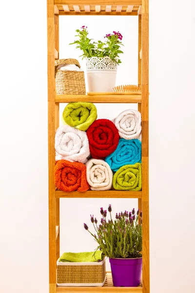 Bathroom shelves — Stock Photo, Image