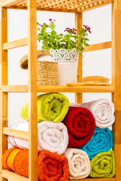 Bathroom shelves — Stock Photo, Image