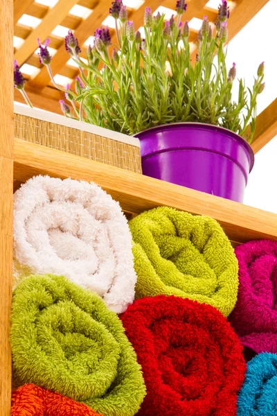 Bathroom shelves — Stock Photo, Image