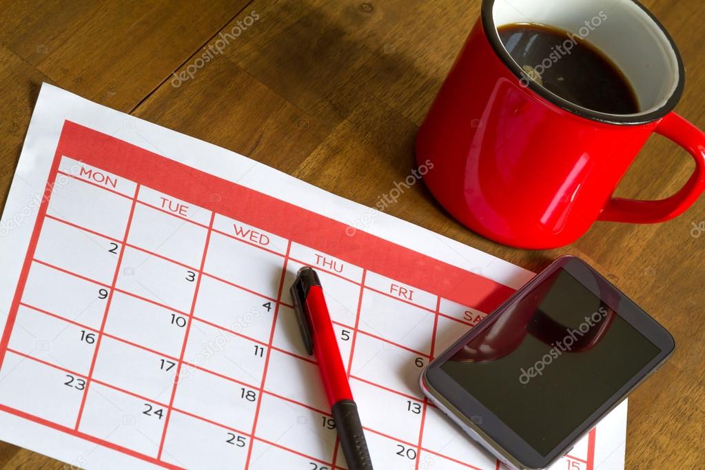 Organizing monthly activities in the calendar